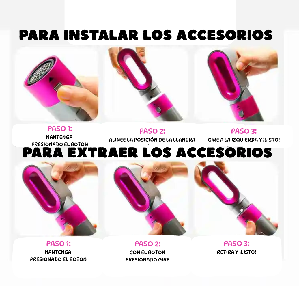 PRACTICE CEPILLO AIRE CALIENTE 5 EN 1