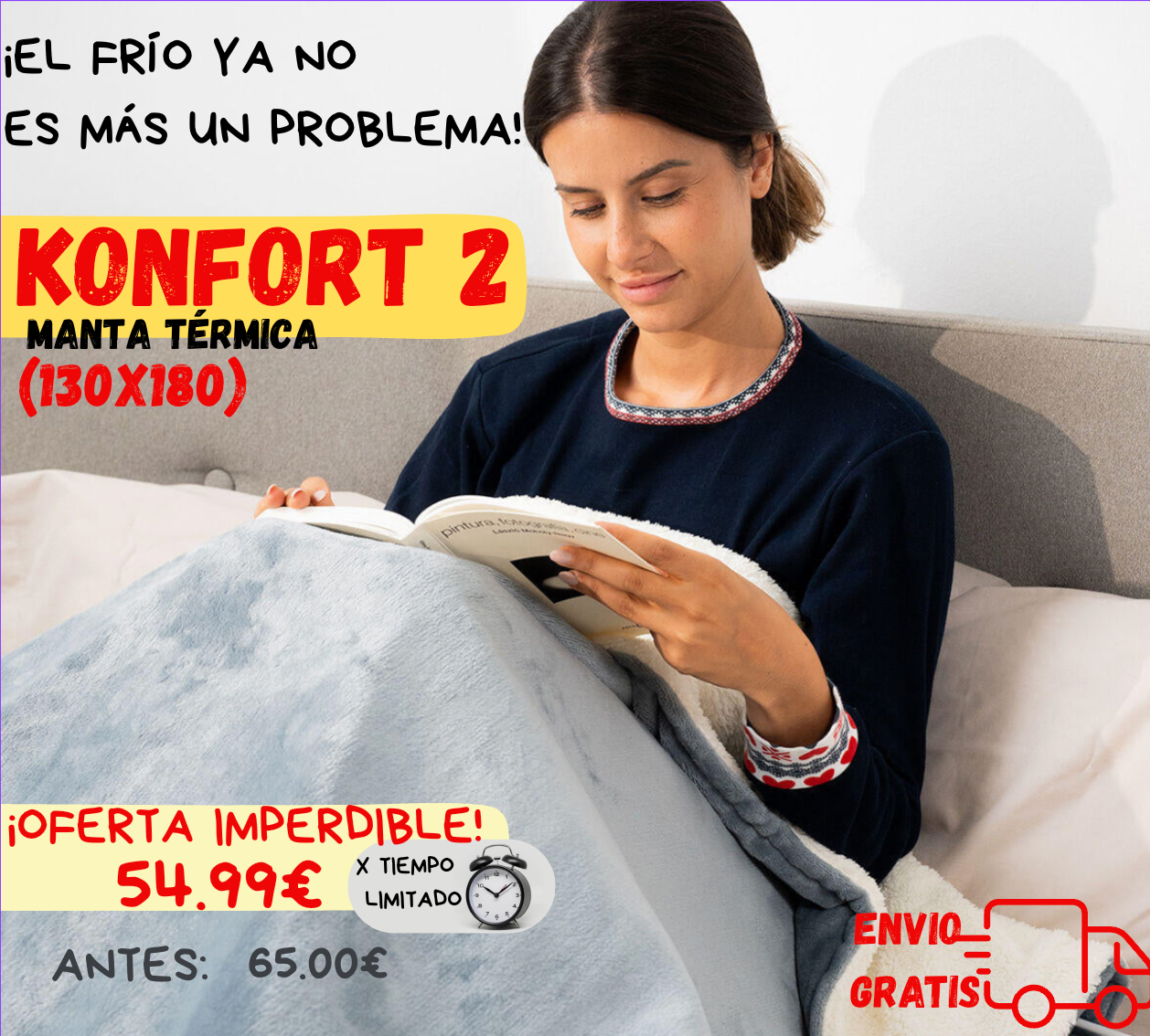 KONFORT 2 MANTA ELECTRICA 130X180CM