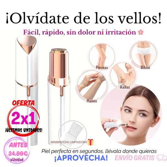 Depilador femenino SILK TOUCH 🌸OFERTA 2X1 + BROCHA LIMPIADORA
